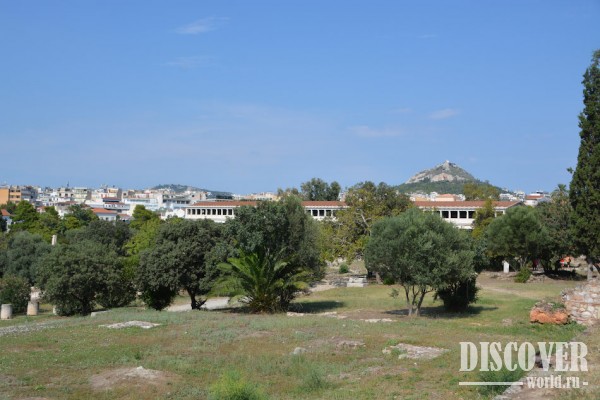 Вид на гору Ликабетт из Агоры